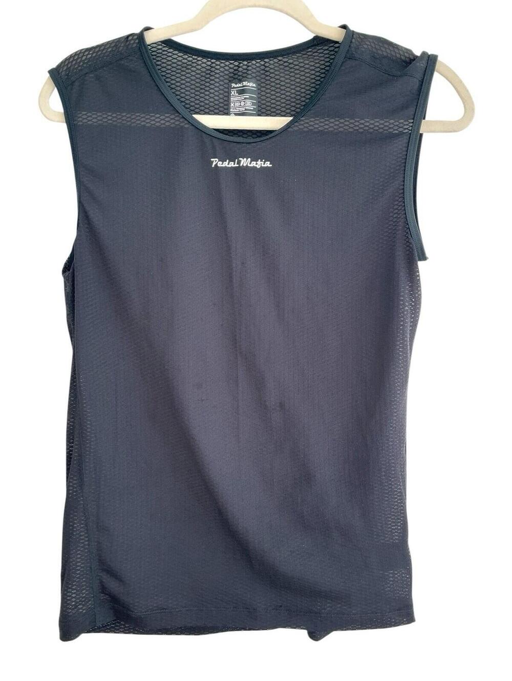 Pedal Mafia Women’s Base Layer Black XL Sleeveless Mesh Cycling Top Road Bike